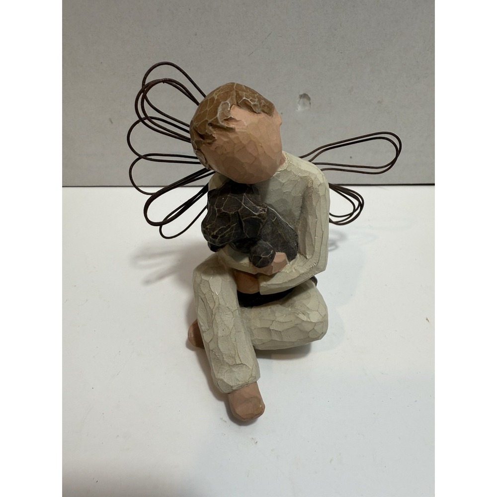 Willow Tree‎ Angel Of Comfort Boy With Dog Figurine Susan Lordi 2001 EUC Unboxed